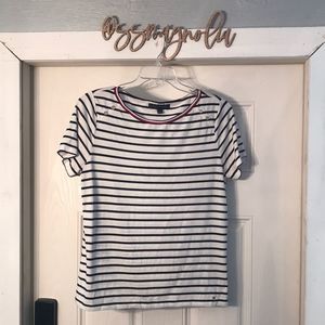 Tommy Hilfiger Navy & White Stripe Top 🇺🇸
